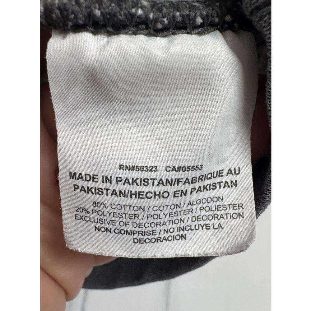 Nike Crewneck Sweatshirt Mens XL Heather Gray White Logo Pullover Cotton Blend - Picture 5 of 6